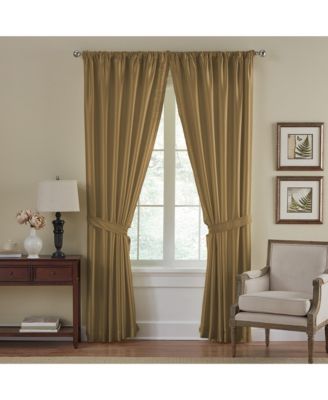 Versailles Faux Silk Blackout Window Curtain