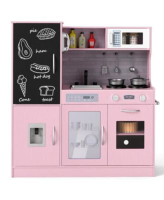 Kids Toy Kitchen Playset with Utensils for Ages 3 and Up