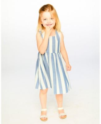Girl Sleeveless Dress Stripes - Toddler