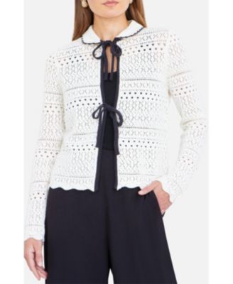 Women's Peter Pan Collar Knitted Cardigan