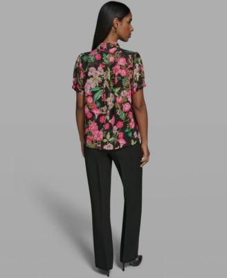 Women's V-Neck Woven Blouse