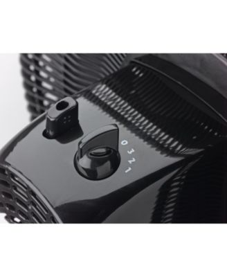 16" 3-Speed Adjustable Tilting Oscillating Standing Pedestal Fan, Black