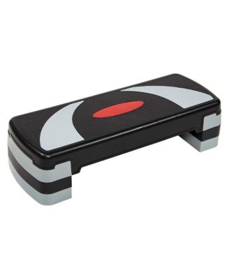 Adjustable Workout Aerobic Step Platform Trainer, Gray/Black