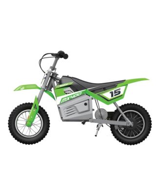 MX400 Dirt Rocket 24V Electric Toy Motocross Dirt Bike, Green (2 Pack)
