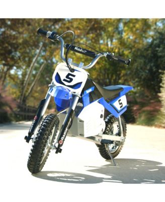 MX350 Dirt Rocket 24V Electric Toy Motocross Motorcycle Dirt Bike, Blue