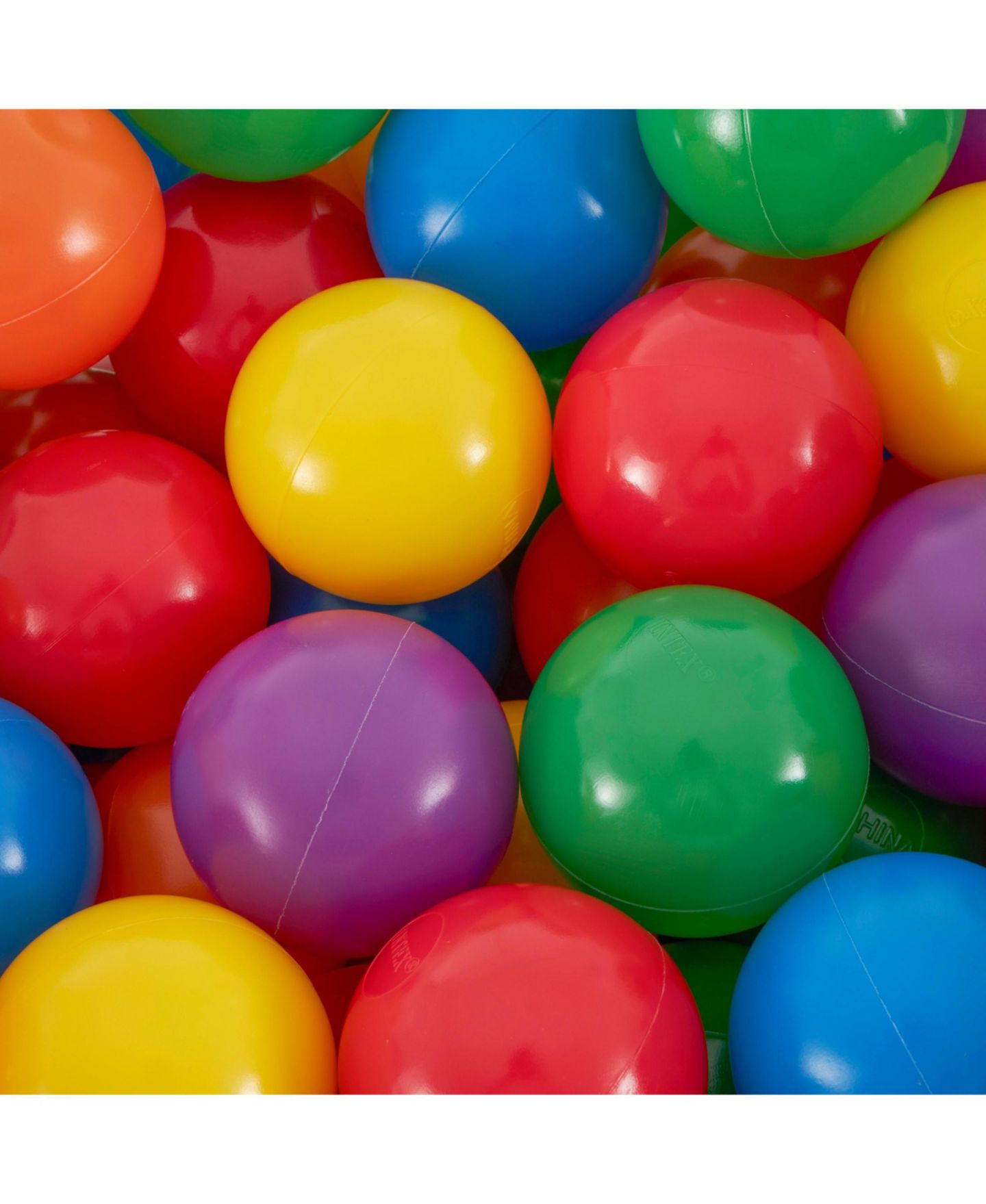 Детские игрушки Intex Fun Ballz 2.5" Multi-Colored Plastic Balls, 100-Pack, Ages 3+ — фото 11