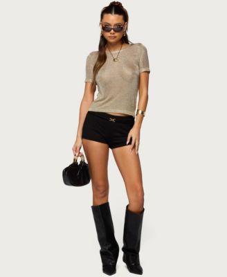 Women's Luchia Shiny Knit Top