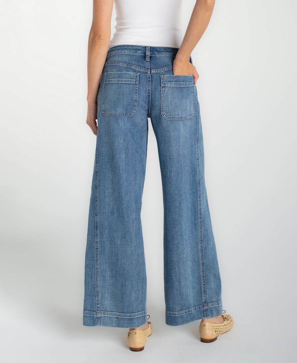 Liverpool Los Angeles Women's Stride Wide-Leg Utility Jeans