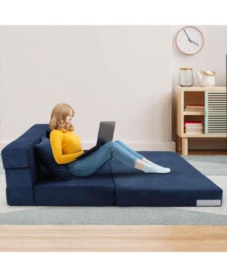 Folding Sofa Bed, Foldable Couch Bed with Pillow, Convertible Sleeper Chair Folding Sofa Mattress