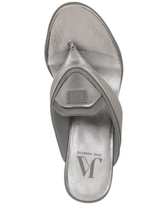 x June Ambrose Women's Ravyn Slip-On Thong Sandals