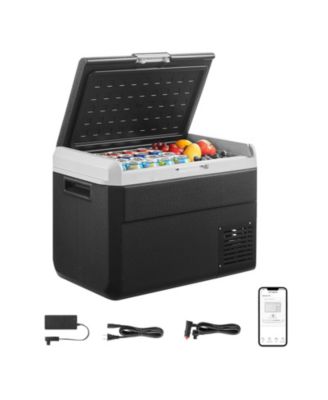 52.8QT/50L Car Refrigerator Freezer, -4°F to 68°F, 12/24V DC & 100-240V AC, Portable Compressor Cooler