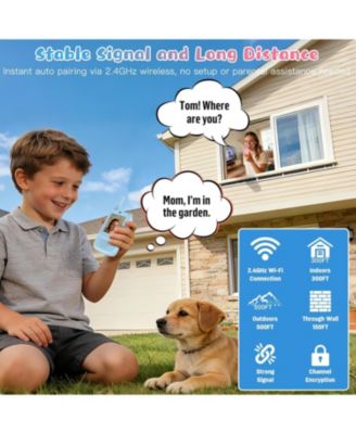 Kids Video 2 Pack Walkie Talkies with Screen & Voice Effects for Family/Camping/Hiking, Christmas Birthday Gifts