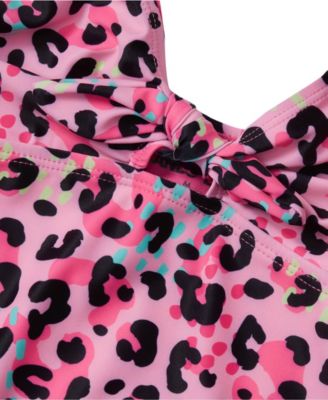 Girls Chlorine Resistant Cutout One Piece Swimsuit