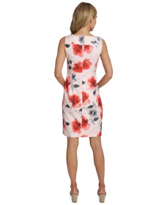 Women's Starburst Crewneck Sheath Dress