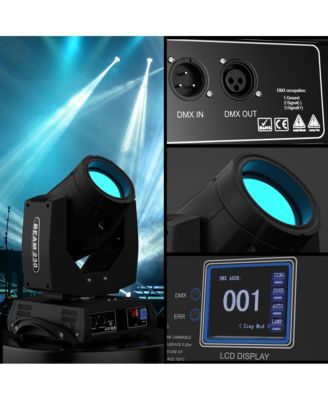 230W Sharp Beam Moving Stage Light with 8 Prisms & 17 Patterns, Auto/Sound/DMX Modes