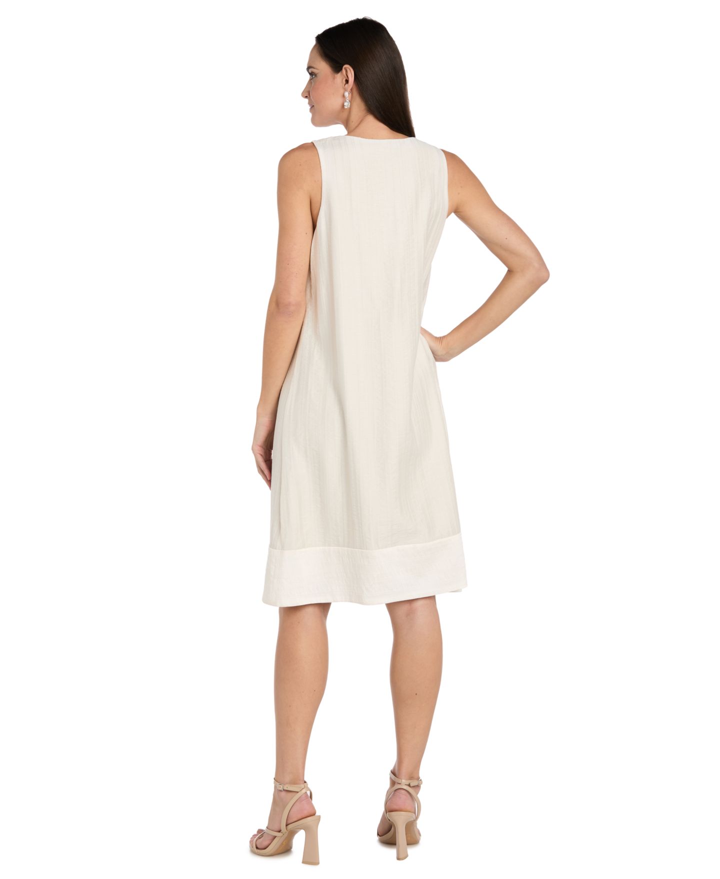 Женская куртка R & M Richards RM Richards V-Neck Dress & Printed, цвет: Пудровый разноцветный — фото 5