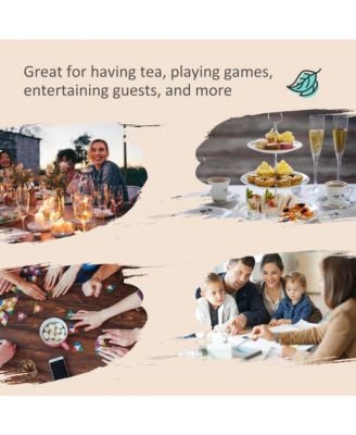 Patio Dining Set for Six, Table & Chairs w/ Umbrella,