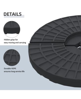 Patio Umbrella Base, 4 Pieces Outdoor Umbrella Weights,