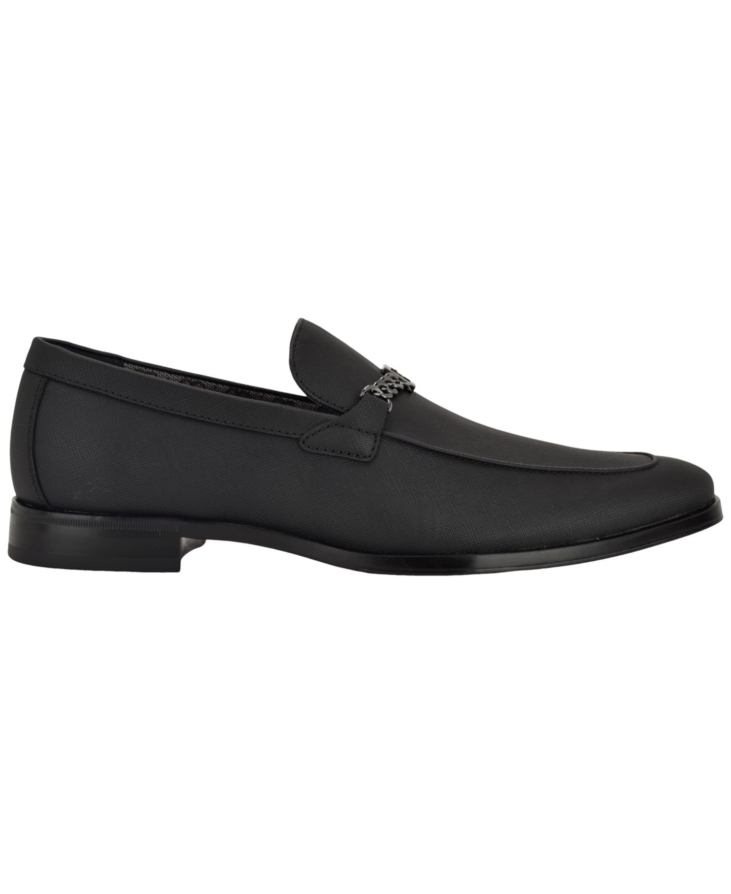 Мужские туфли GUESS Hacam Slip-On Dress Loafers, цвет: Чёрный — фото 2