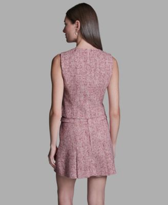 Women's Square Neck Double Breasted Vest