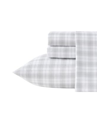 Penstemon Plaid Temperature Regulating Microfiber 4-Pc. Sheet Set, Queen