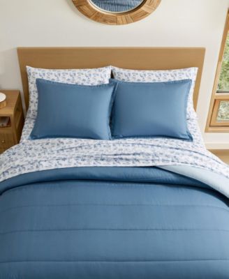 Connor Solid Channel Stitch 3-Pc. Comforter Set, King