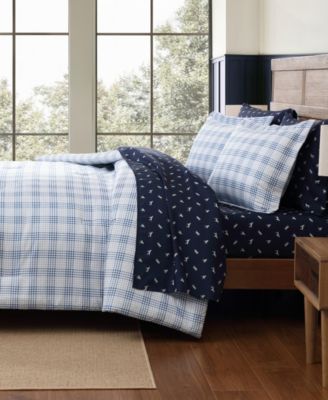 Beach Pine Plaid 7-Pc. Comforter Set, Full