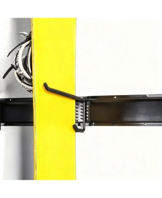 Heavy-Duty Ski Rack for 10 Pairs, Multi-Use, Easy Install