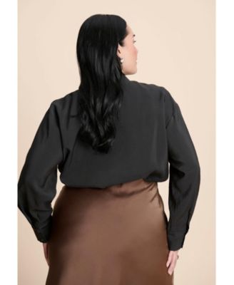 Women's Neck Pleat Blouse