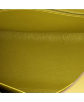Kelly 32 Handbag Yellow Epsom with Palladium Hardware