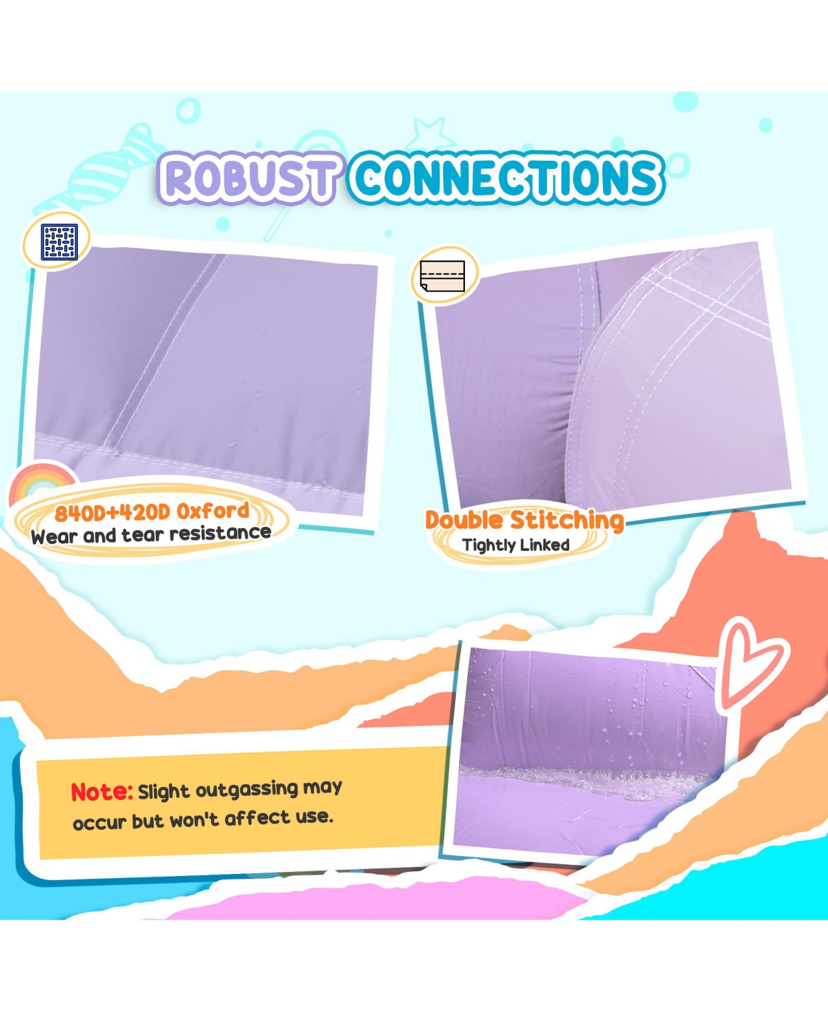 Qaba Bounce House, Inflatable Bouncer with Air Blower, 98" x 65" x 79"