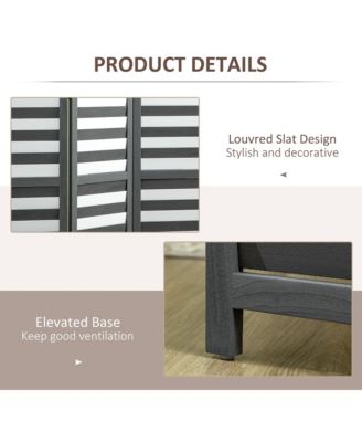 5.6' 4 Panel Room Divider Folding Privacy Screen Panel, /