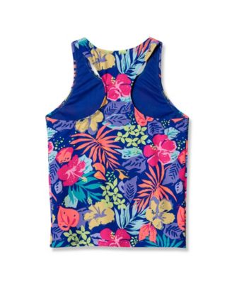 Big Girls Plus Chlorine Resistant Racer Back Tankini Swim Top