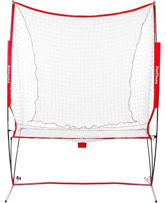 Portable Baseball and Tennis Ball Recycling System Net 6 x 7ft with Fiberglass Frame and Carrying Bag for Continuous Training Loop Net Only