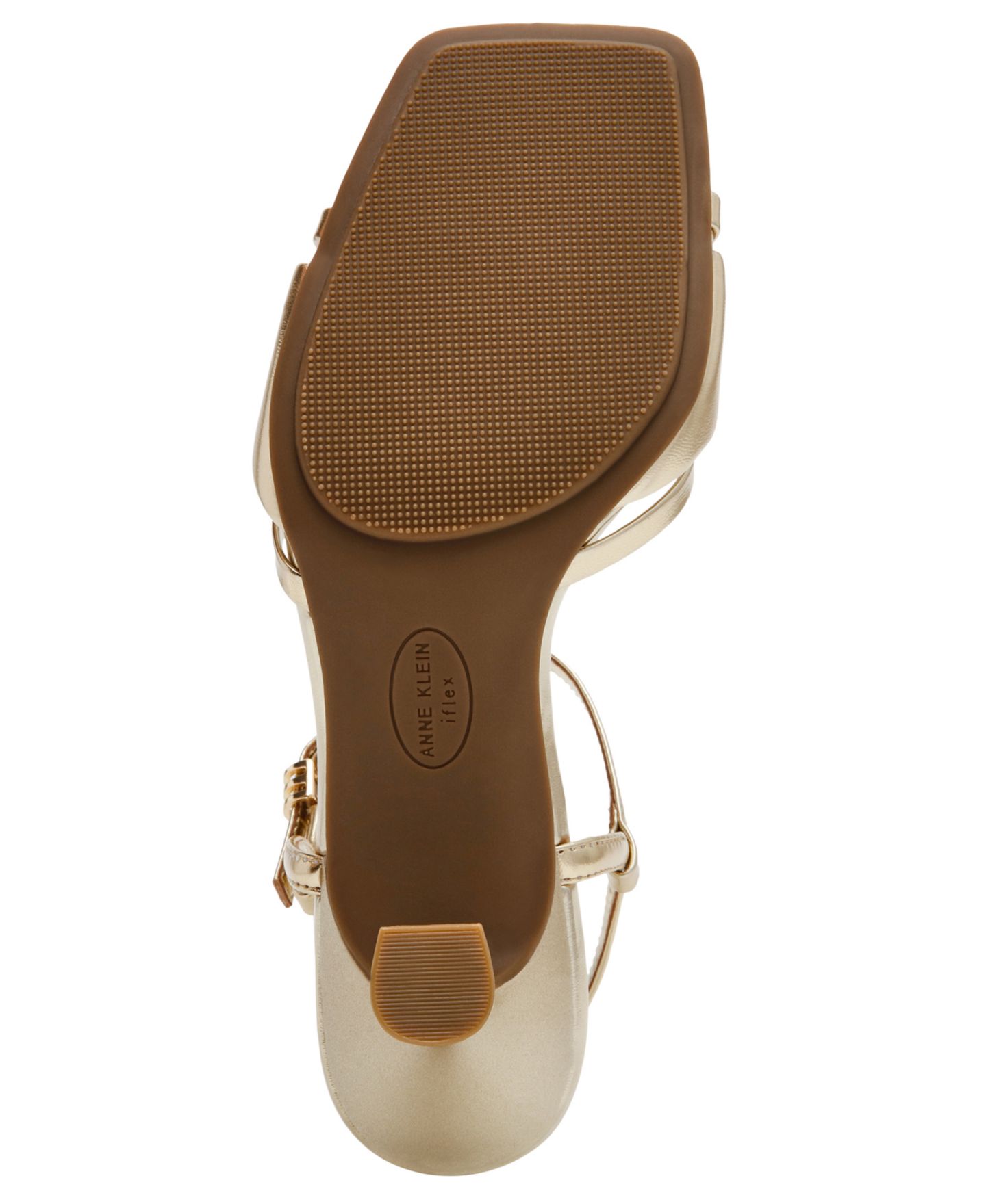 Женские сандалии Anne Klein Jelena Ankle Buckle Strap Dress Sandals, цвет: Светлый золотой — фото 9