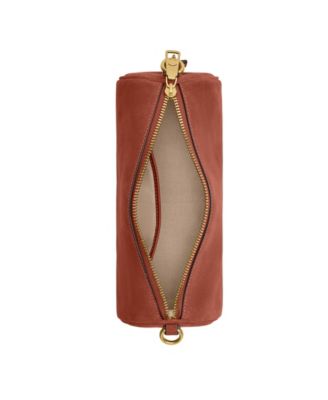 Barrel Small Suede Shoulder Bag