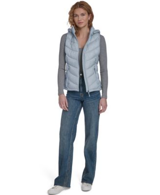 Women's Packable Hooded Puffer Vest