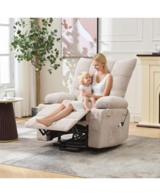 Power Lift Recliner Chair for Elderly - Electric Massage and Heat Recliner with 45° Assist Stand