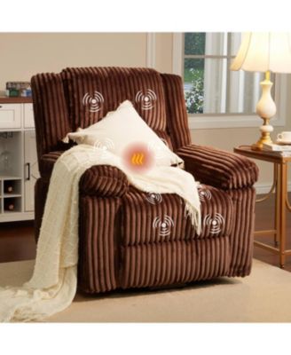 Power Lift Recliner Chair - Heat and Massage, Electric Lift Plush Recliner with Soft Padded Seat, Back Support & Armrests