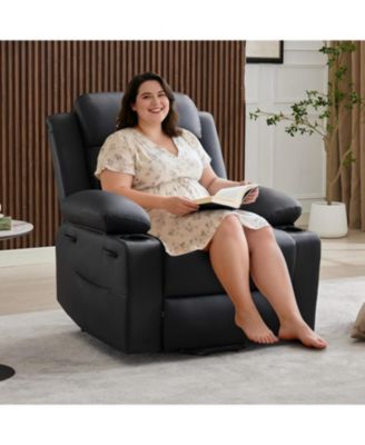 Oversized Power Lift Recliner Chair for Elderly, Electric Lift Chair with Vibration Massage and Lumbar Heating