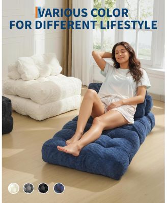 Folding Sofa Bed,Convertible Sleeper Chair with Pillows & Back Support,Portable Fold Out Chair Bed Boneless Couch,Sofa Lounge for Living Room