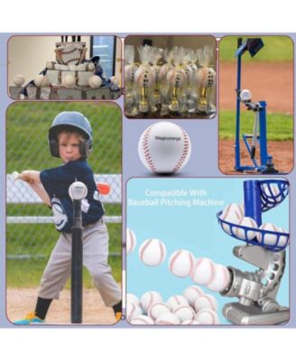  20 Pack Soft PU Foam Baseballs, Standard Size Practice Balls with Carry Bag