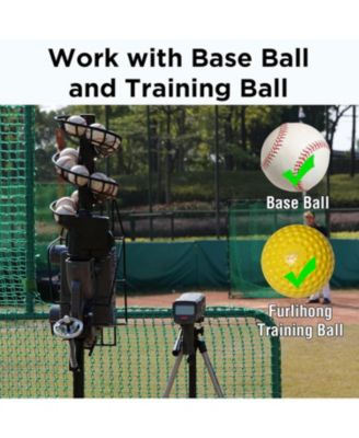 Dual Wheel Baseball Pitching Machine with Adjustable Speed, 40–68 MPH Performance and Tripod Base for Professional Training