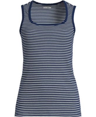 Women's Micro Rib Square Neck Tank Top
