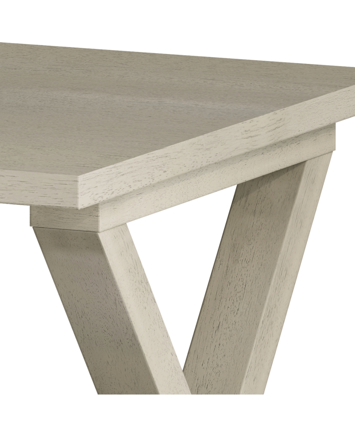 Rainsken Square Nightstand, Modern Bedside Table, Solid Wood End Table, X-Shaped Design for Living Room and Small Spaces