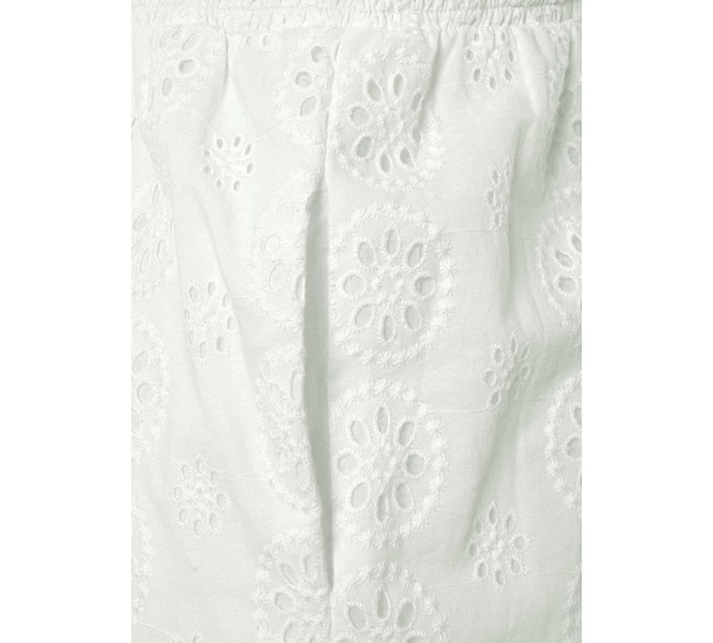 Женский комбинезон Lascana Sleeveless Eyelet Jumpsuit, цвет: Белый — фото 7