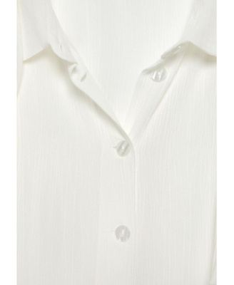 Women's Multi-Way Collared Short Sleeve Tunic Top