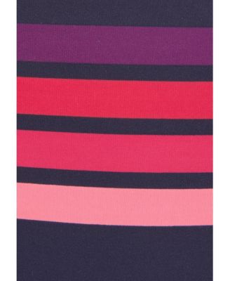 Women's Strappy Striped Bikini Swimsuit Bottom