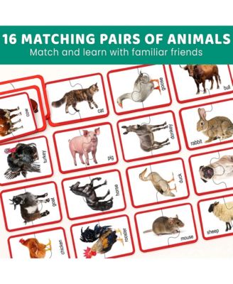 Toddler Matching Puzzle Ages 2–4 – 16 Self Correcting Educational Jigsaw Pieces