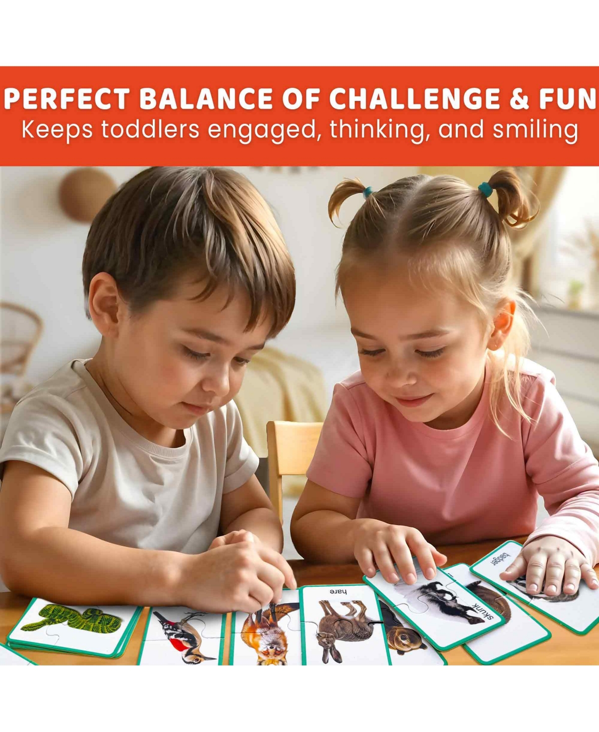 Quokka Toddler Matching Puzzle Ages 2–4 – 16 Self Correcting Educational Jigsaw Pieces